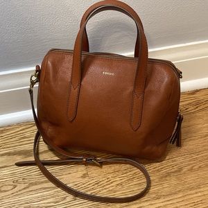 Fossil Brown Satchel